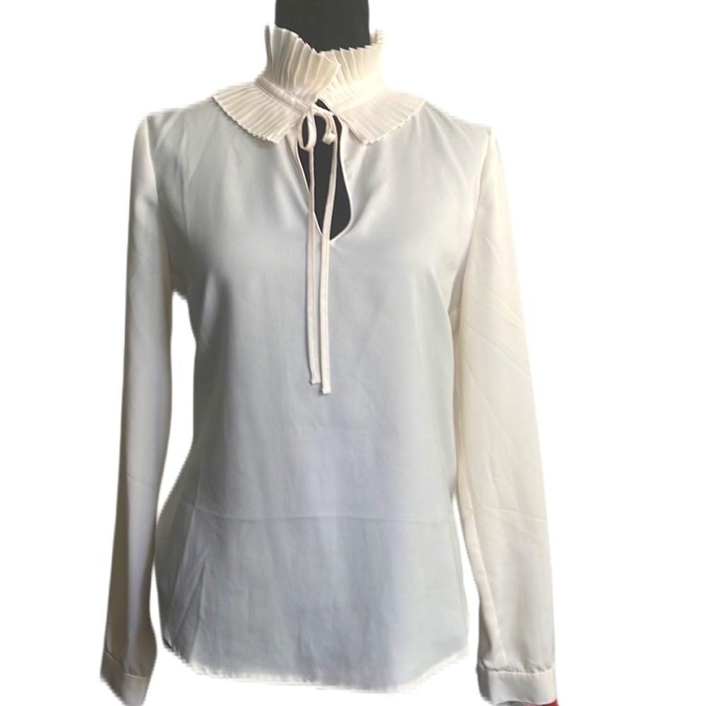 LEITH, Vanilla Ruffle Neck - Picture 2 of 9